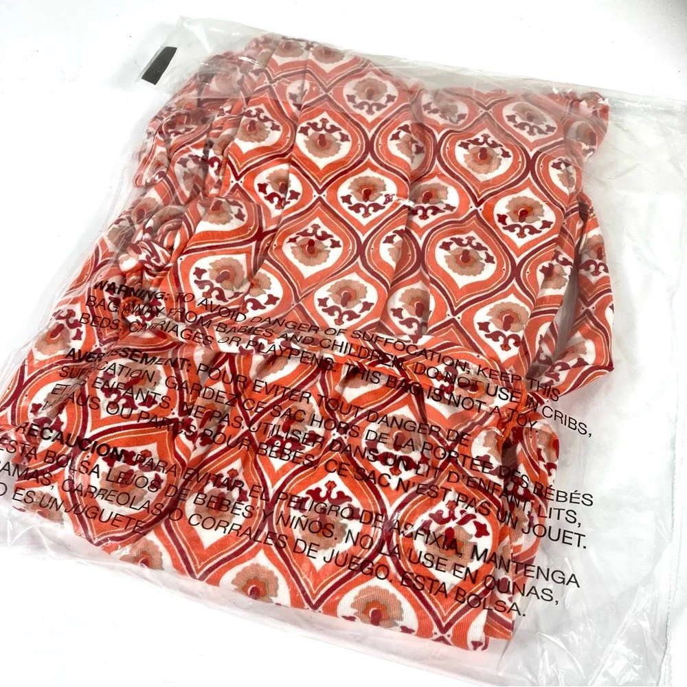 *SOLD* Boden Knot Detail Jersey Mini Dress Geo Cascade Size 2 - Picture 11 of 12